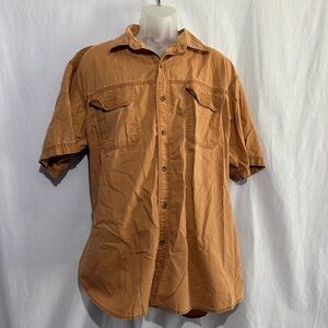 RedHead Men’s Tan Button Down Shirt – XL